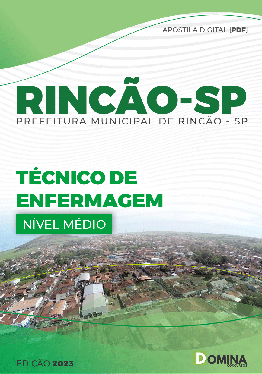 Apostila Concurso Pref Rincão SP 2023 Técnico Enfermagem