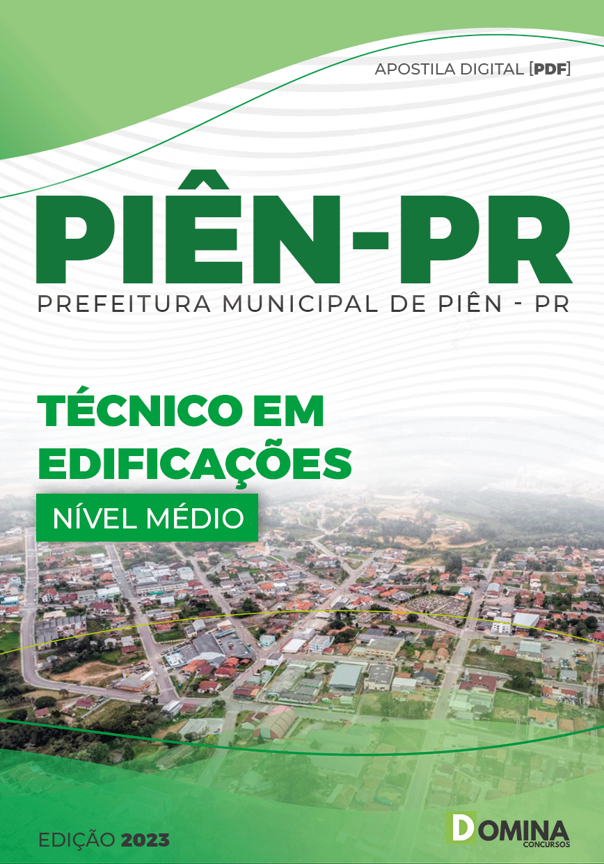 Apostila Concurso Pref PIÊN PR 2023 Técnico Edificações