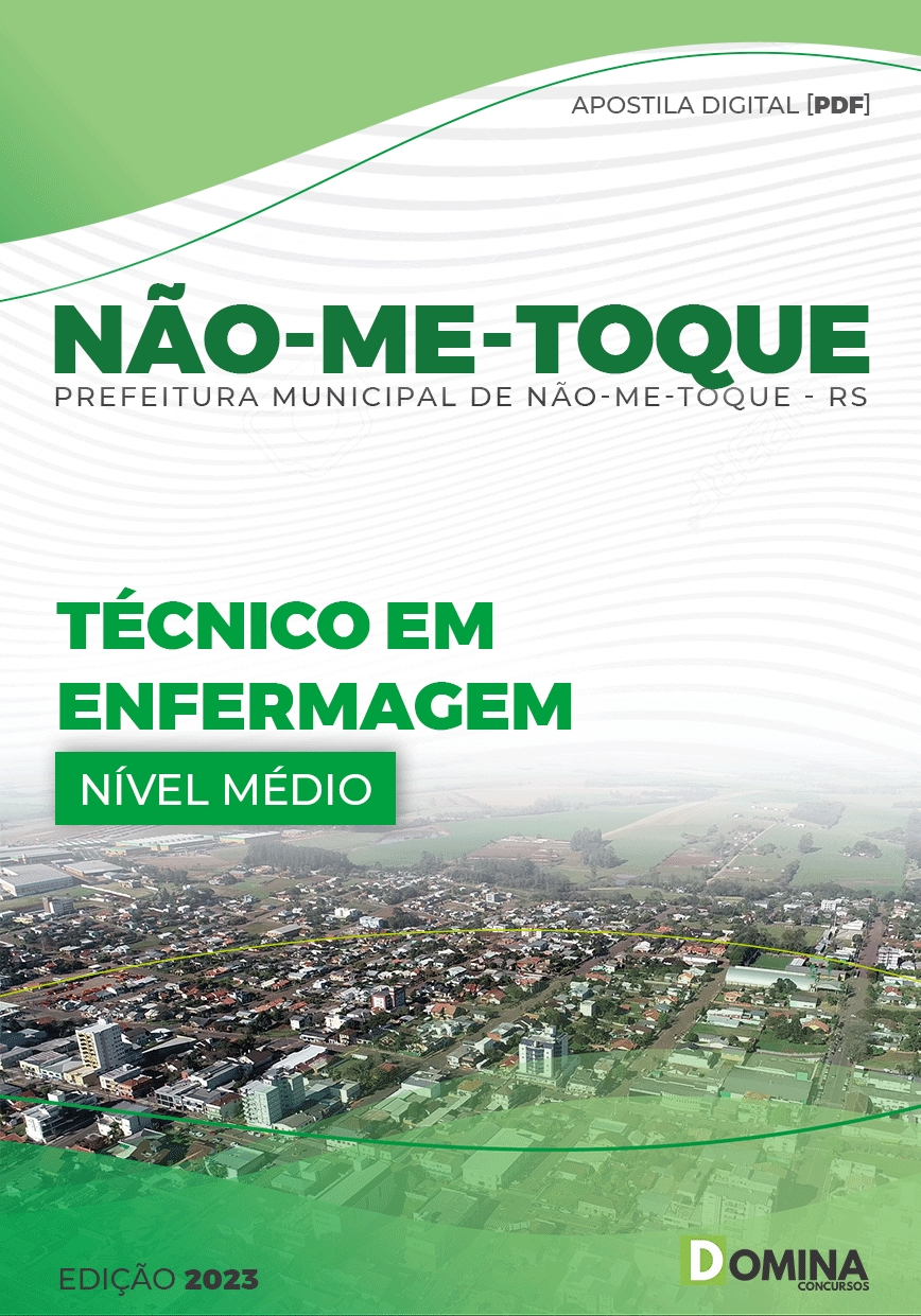 Apostila Digital Pref Não Me Toque RS 2023 Técnico Enfermagem