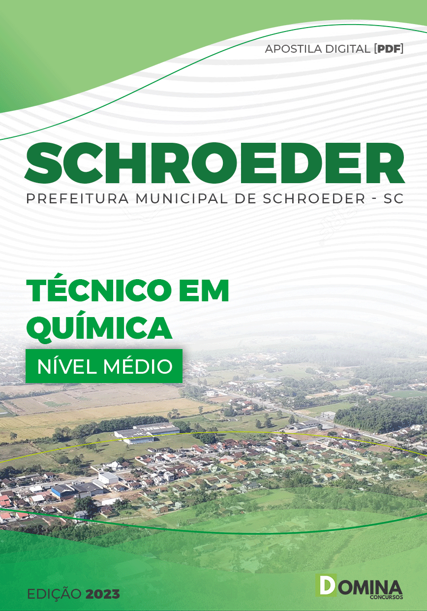 Apostila Digital Pref Schroeder SC 2023 Técnico Química