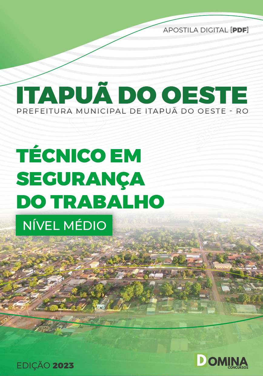 Apostila Pref Itapuã do Oeste RO 2023 Técnico Segurança Trabalho