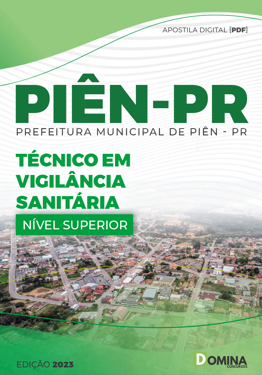 Apostila Concurso Pref PIÊN PR 2023 Técnico Vigilância Sanitária