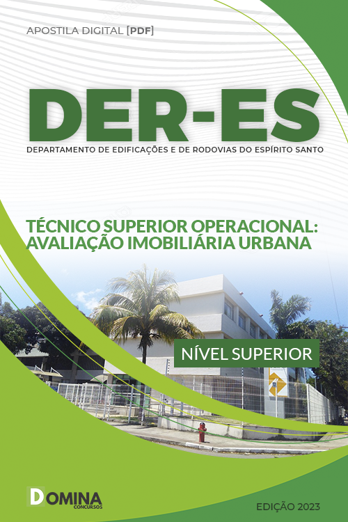 Apostila DER ES 2023 Técnico Superior Imobiliária Urbana