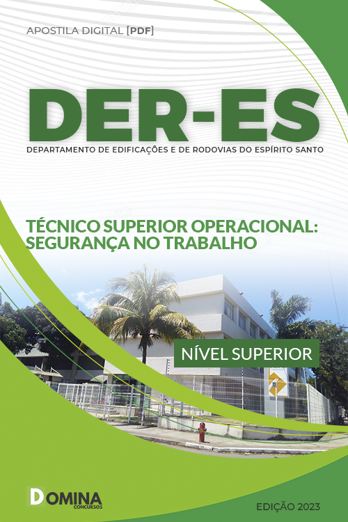 Apostila DER ES 2023 Técnico Superior Segurança Trabalho