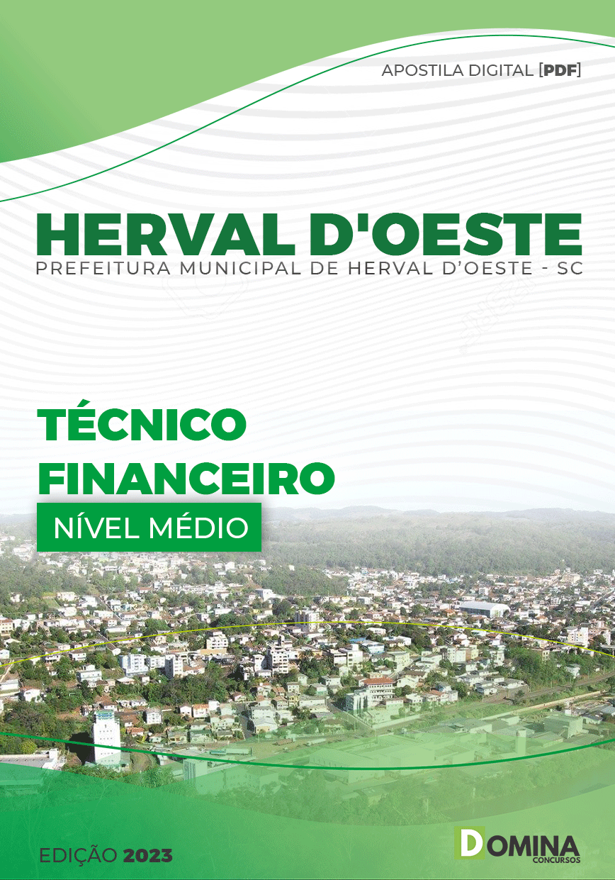 Apostila Pref Herval D’Oeste SC 2023 Técnico Financeiro