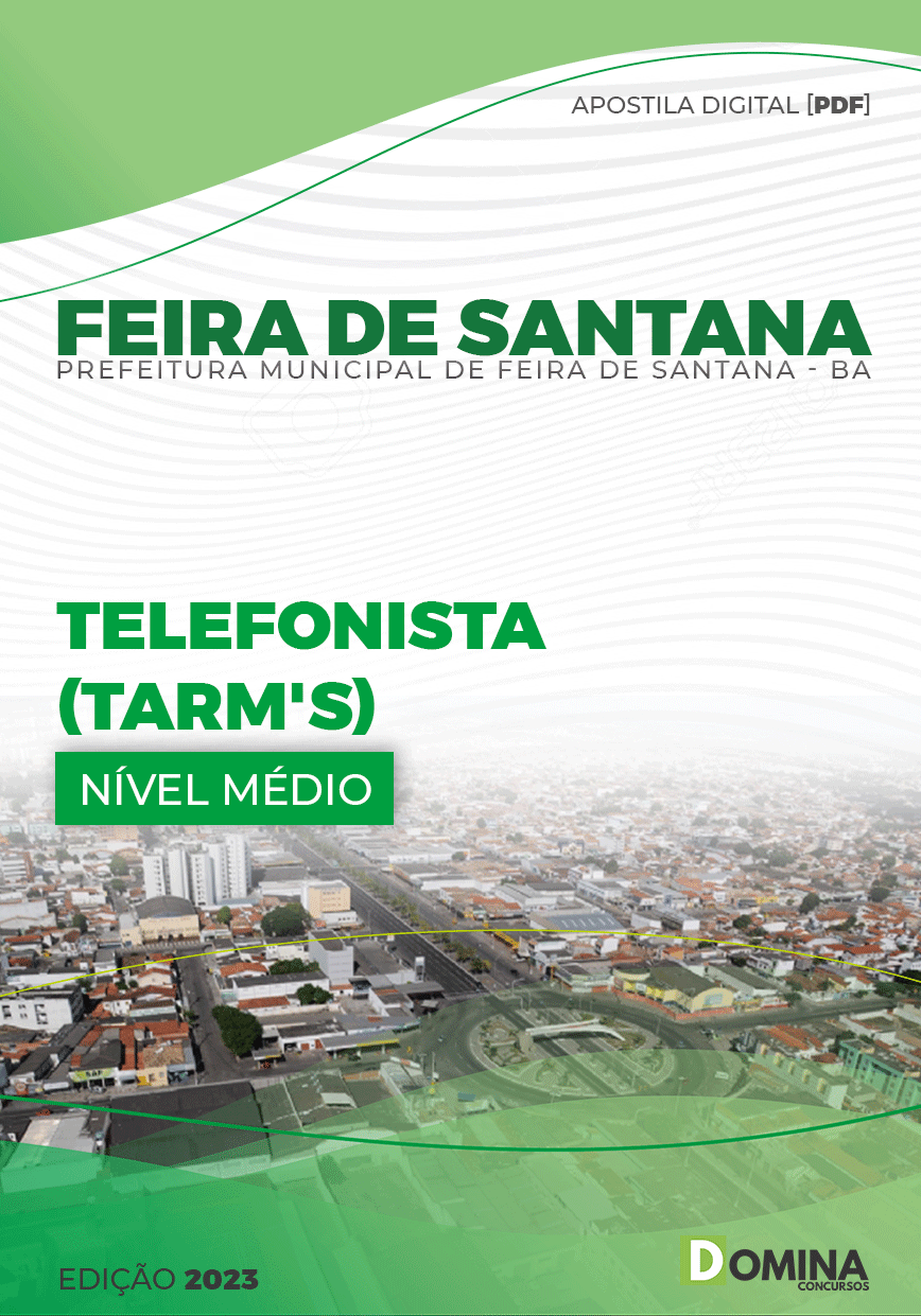 Apostila Pref Feira De Santana BA 2023 Telefonista
