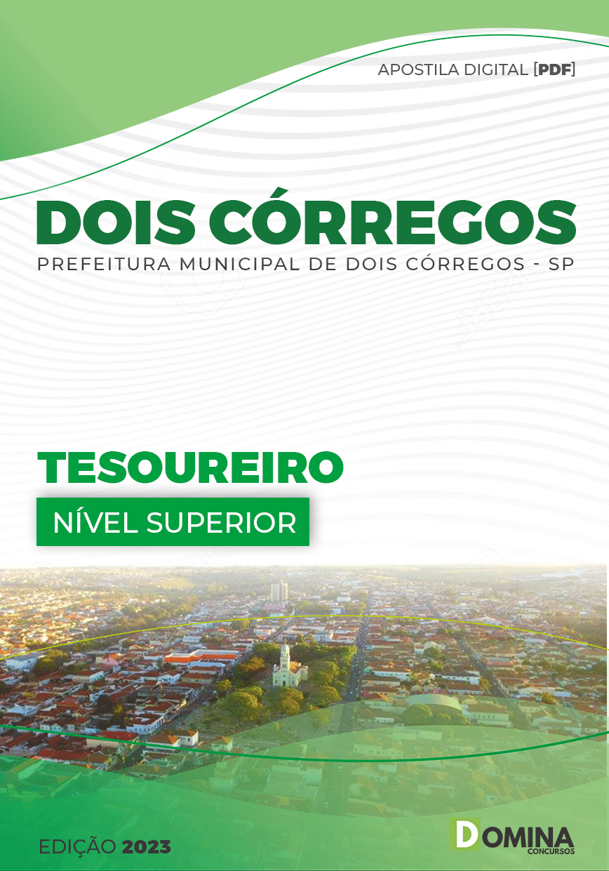 Apostila Concurso Pref Dois Córregos SP 2023 Tesoureiro