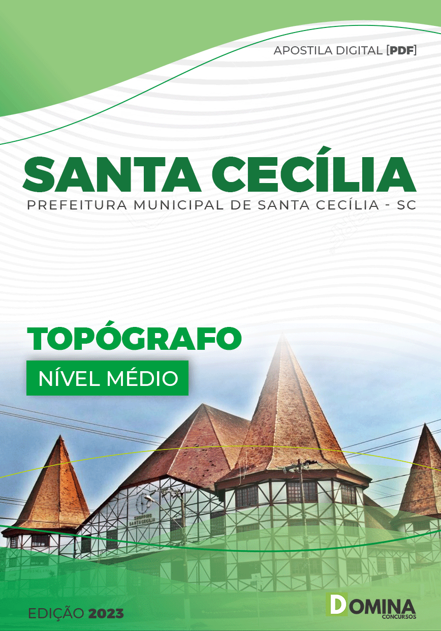 Apostila Pref Santa Cecília SC 2023 Topógrafo