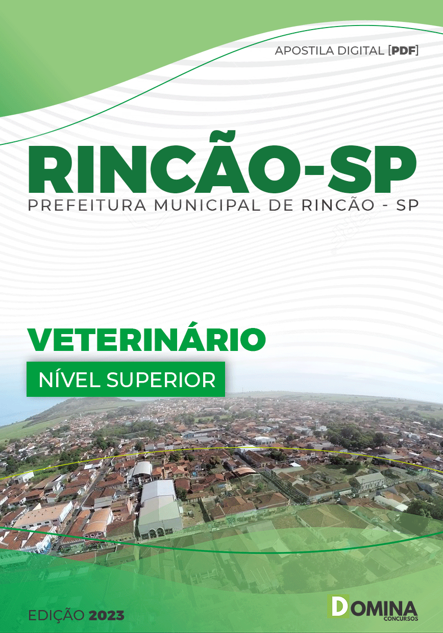 Apostila Concurso Pref Rincão SP 2023 Médico Veterinário