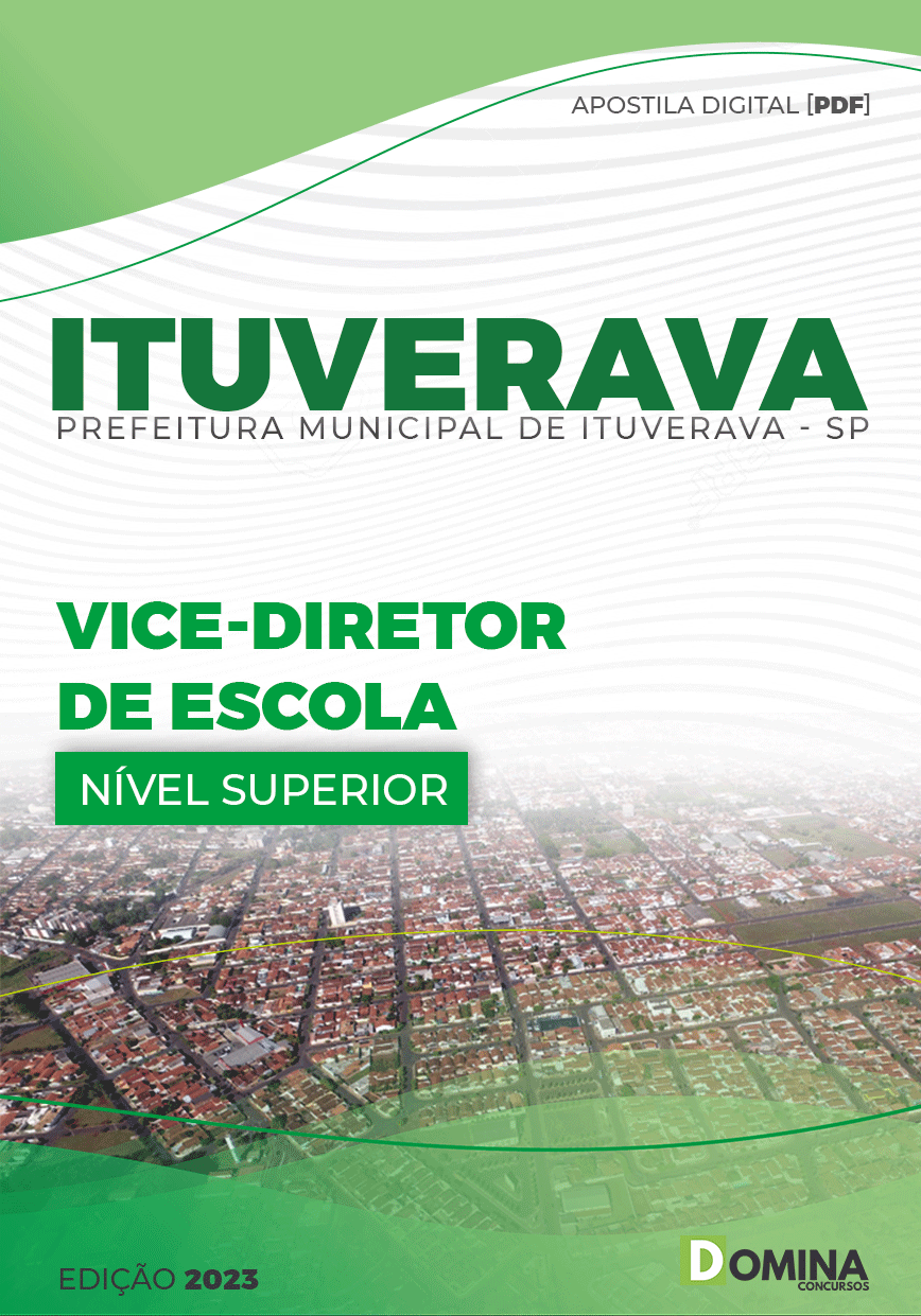 Apostila Concurso Pref Ituverava SP 2023 Vice Diretor Escola