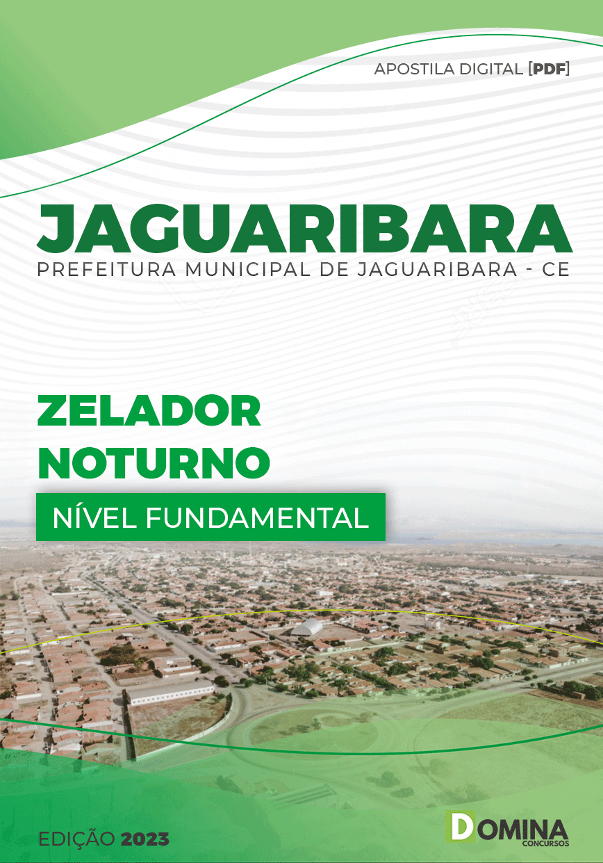 Apostila Digital Pref Jaguaribara CE 2023 Zelador Noturno