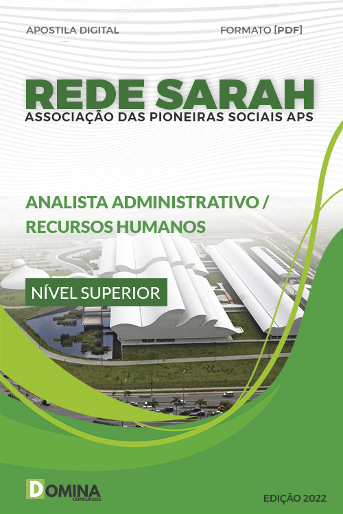 Apostila REDE SARAH 2023 Analista Administrativo Recursos Humanos