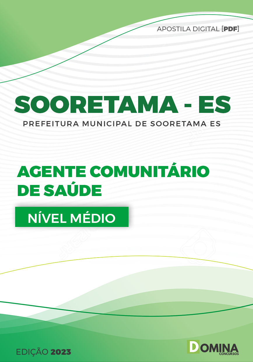 Apostila Pref Sooretama ES 2023 Agente Comunitário Saúde