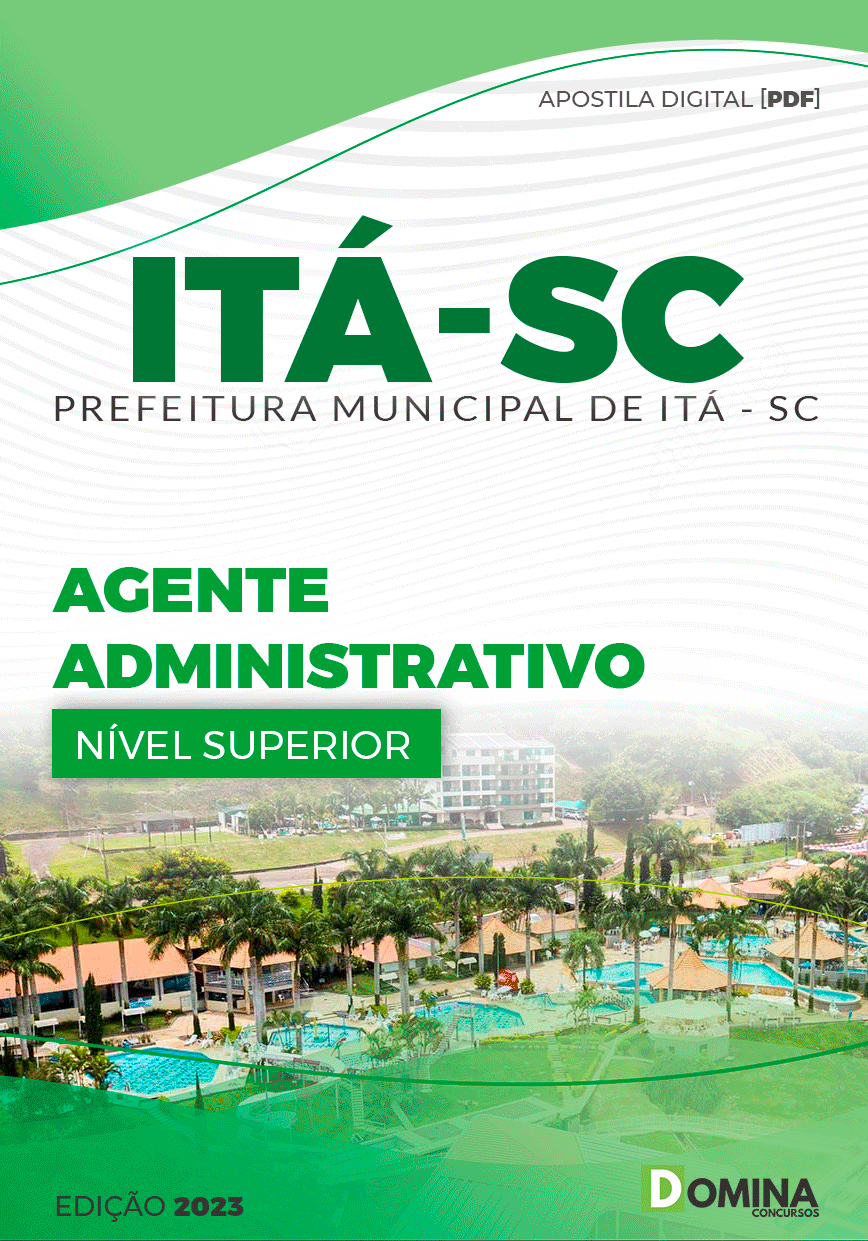 Apostila Digital Concurso Pref Itá SC 2023 Agente Administrativo