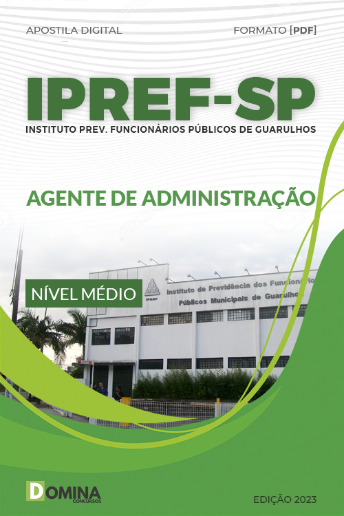Apostila Concurso IPREF Guarulhos SP 2023 Agente De Administração