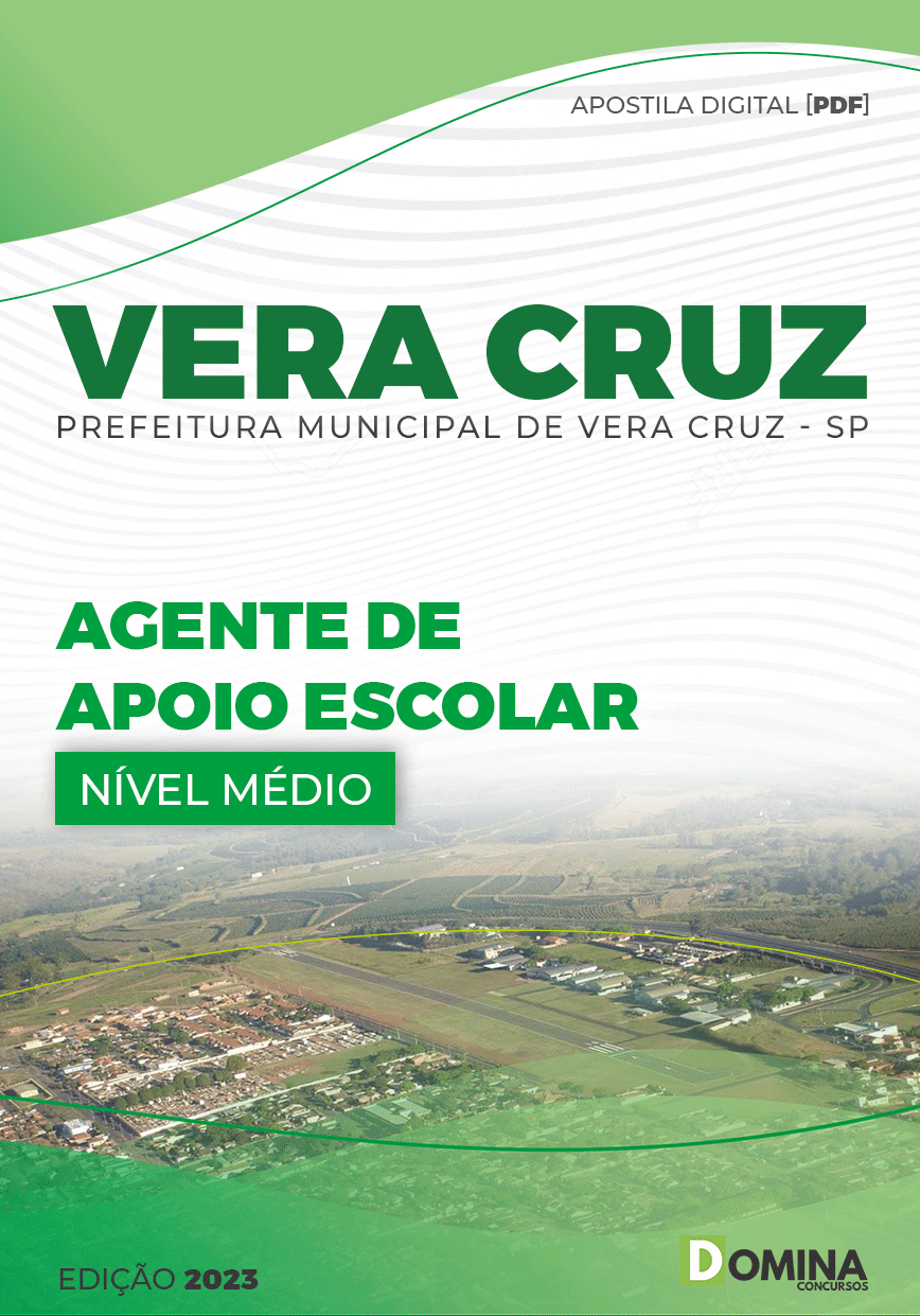 Apostila Pref Vera Cruz SP 2023 Agente Apoio Escolar