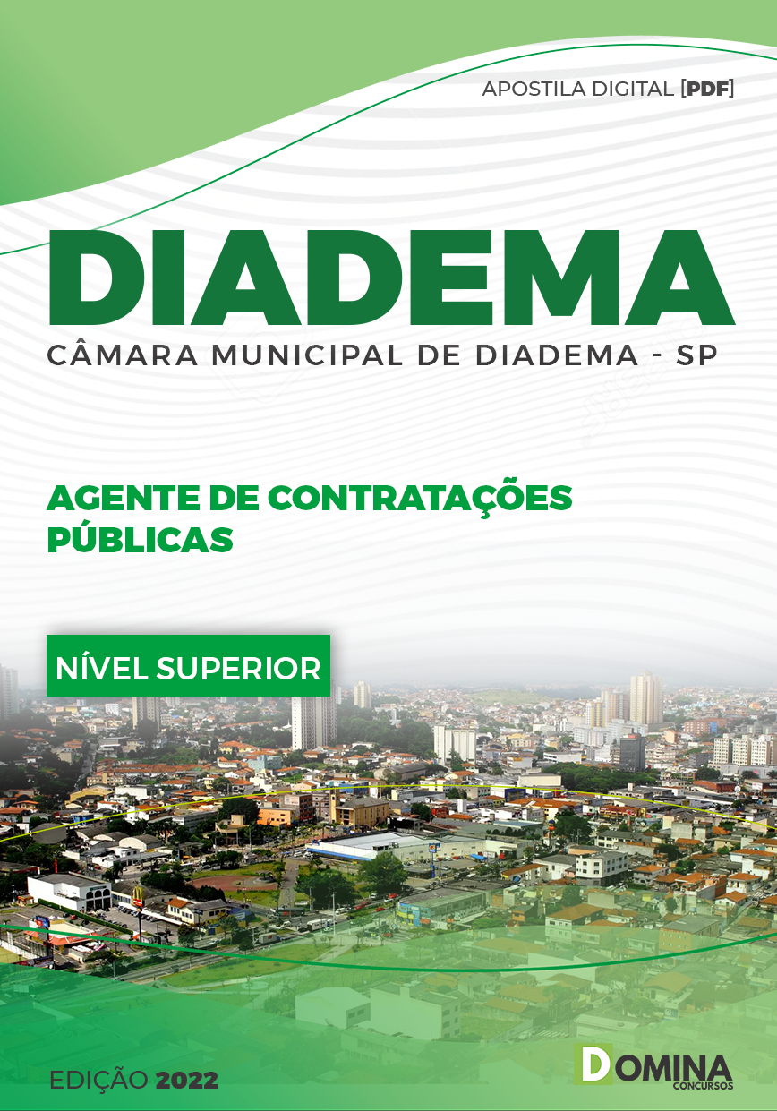 Apostila Câmara de Diadema SP 2023 Agente Contratações Públicas