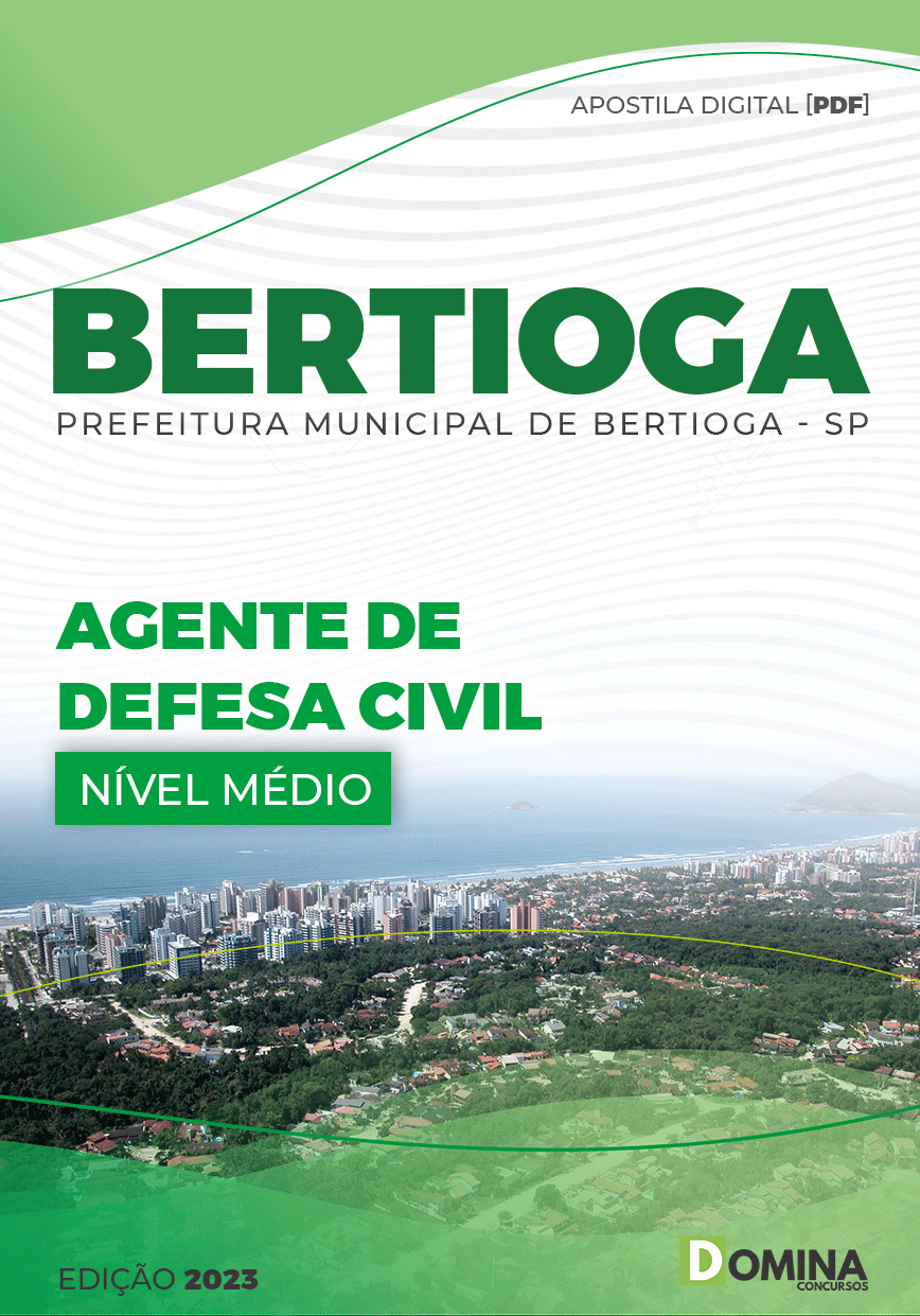 Apostila Digital Pref Bertioga SP 2023 Agente Defesa Civil