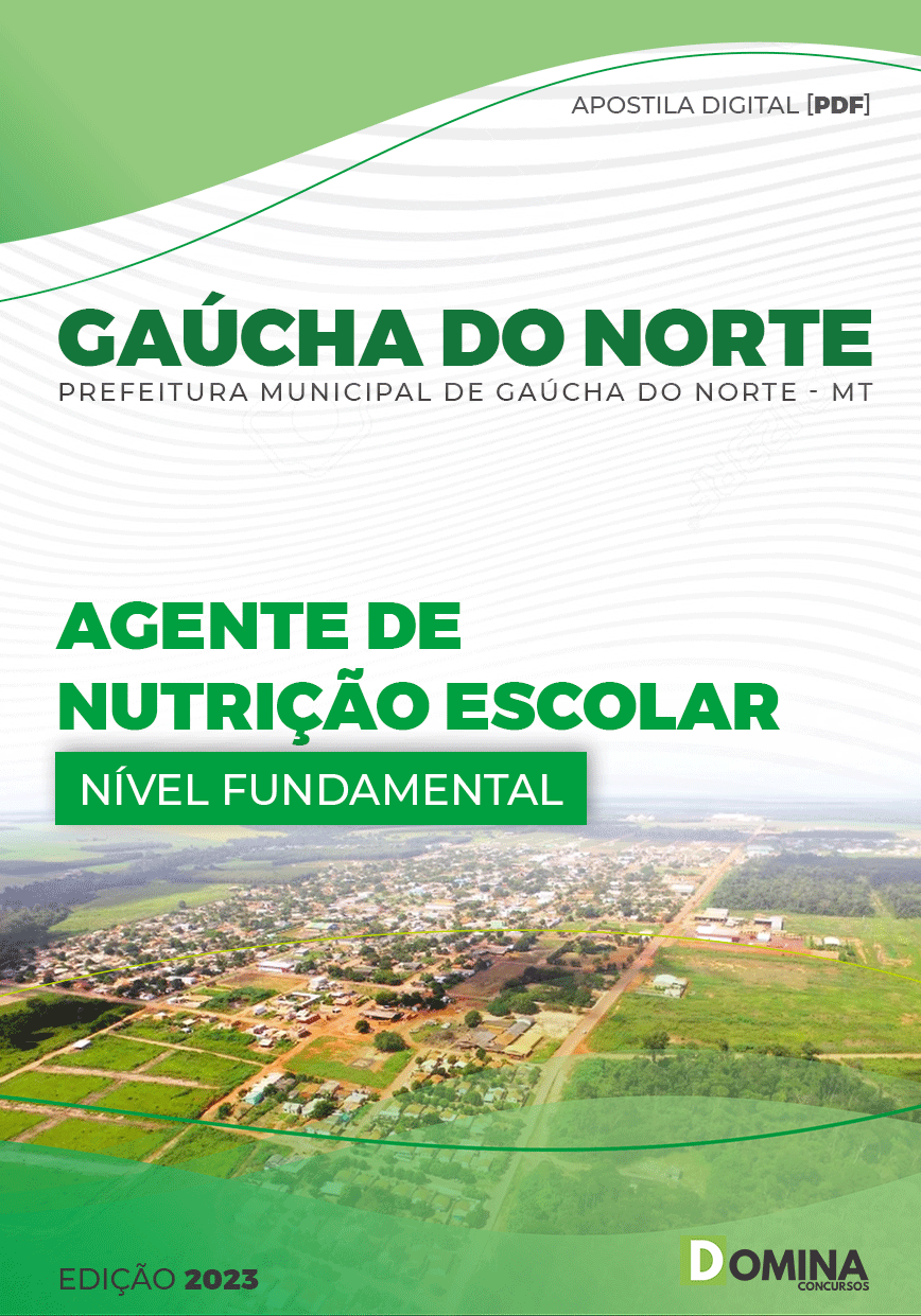 Apostila Pref Gaúcha do Norte MT 2023 Agente Nutrição Escolar