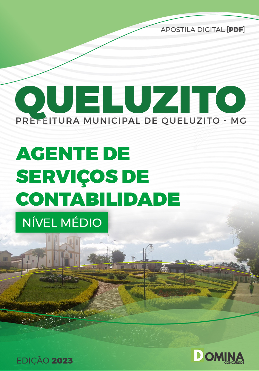 Apostila Concurso Pref Queluzito MG 2023 Agente De Serviços Contabilidade