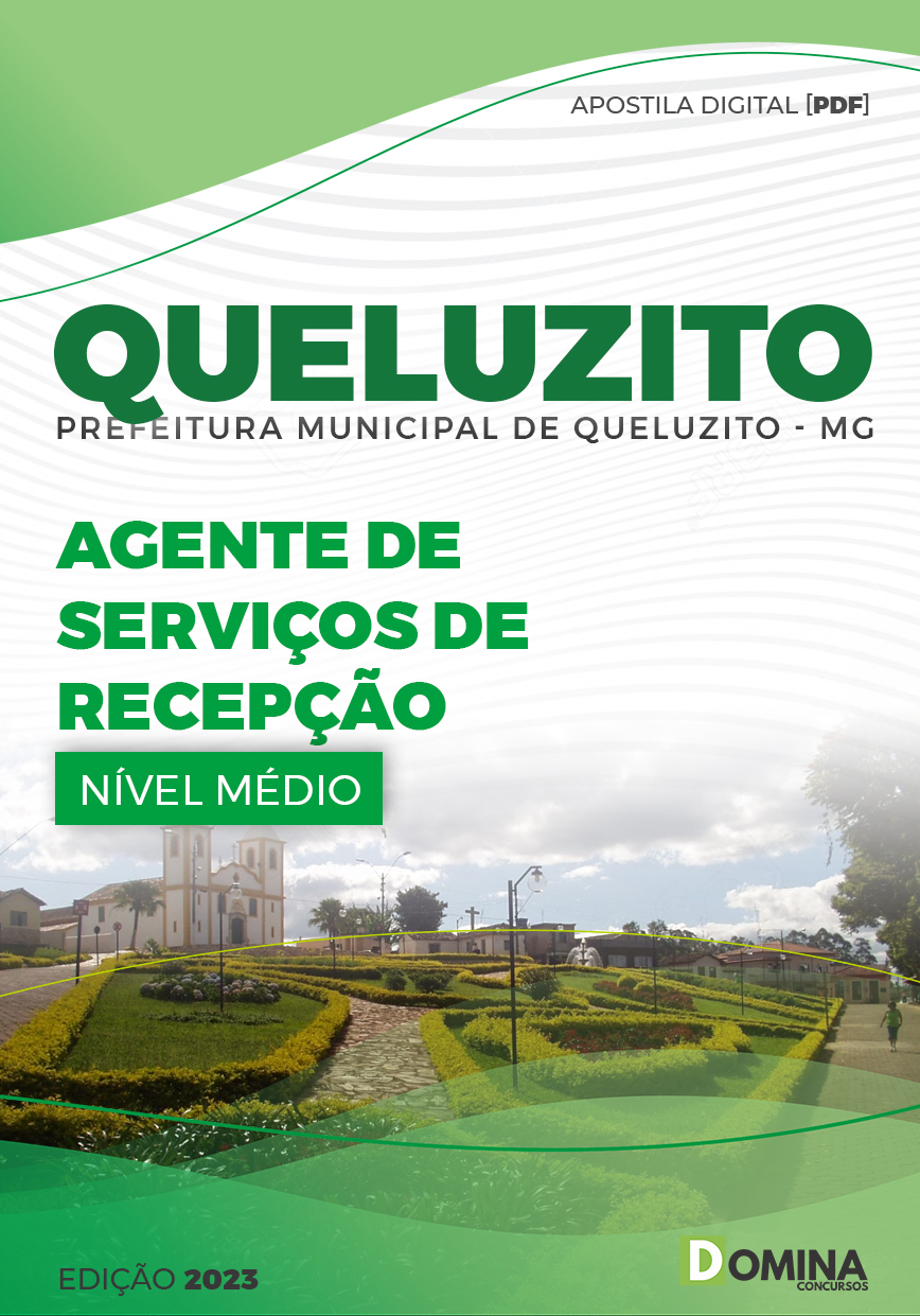 Apostila Concurso Pref Queluzito MG 2023 Agente De Serviços Recepção