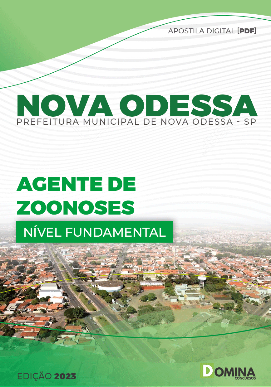 Apostila Digital Pref Nova Odessa SP 2023 Agente Zooneses