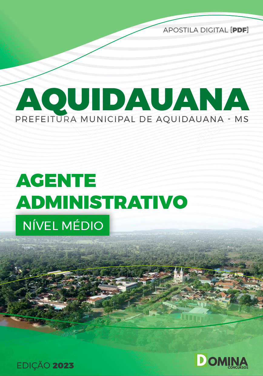 Apostila Pref Aquidauana MS 2023 Agente Administrativo