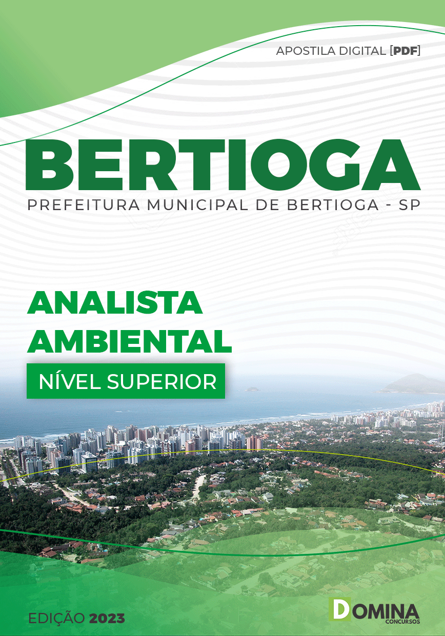 Apostila Digital Pref Bertioga SP 2023 Analista Ambiental