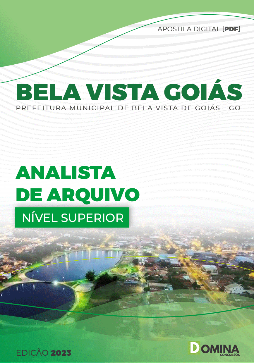 Apostila Digital Pref Bela Vista GO 2023 Analista Arquivos
