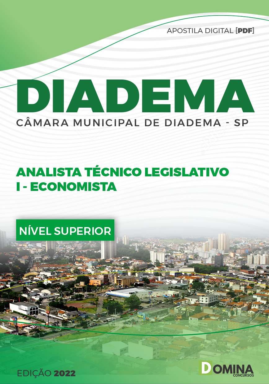 Apostila Câmara de Diadema SP 2023 Economista