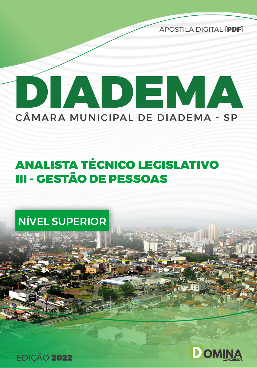 Apostila Câmara de Diadema SP 2023 Gestão de Pessoas