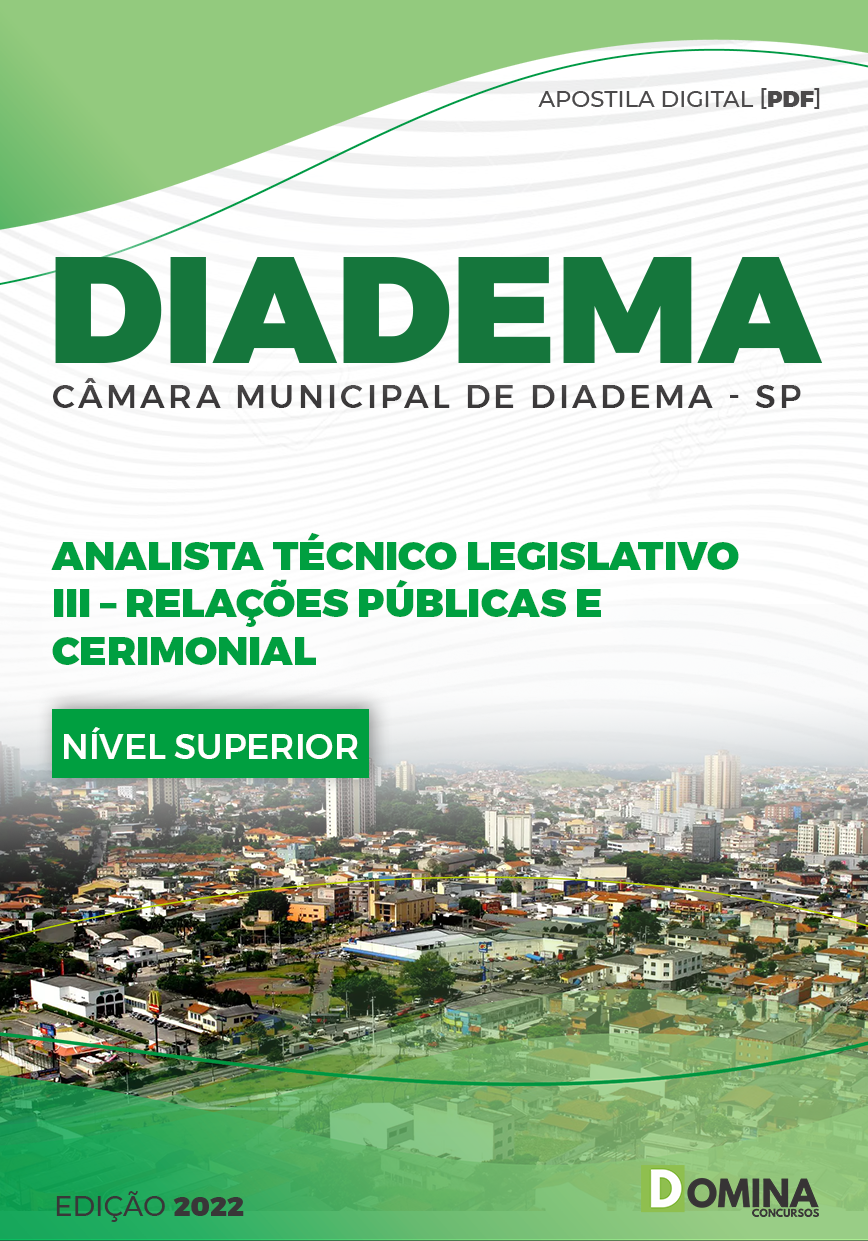 Apostila Câmara de Diadema SP 2023 Relações Públicas e Cerimonial
