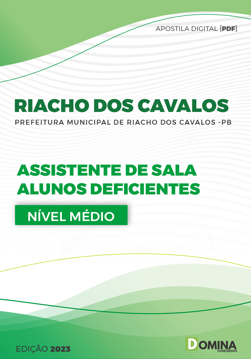Apostila Pref Riacho dos Cavalos PB 2023 Assistente Sala