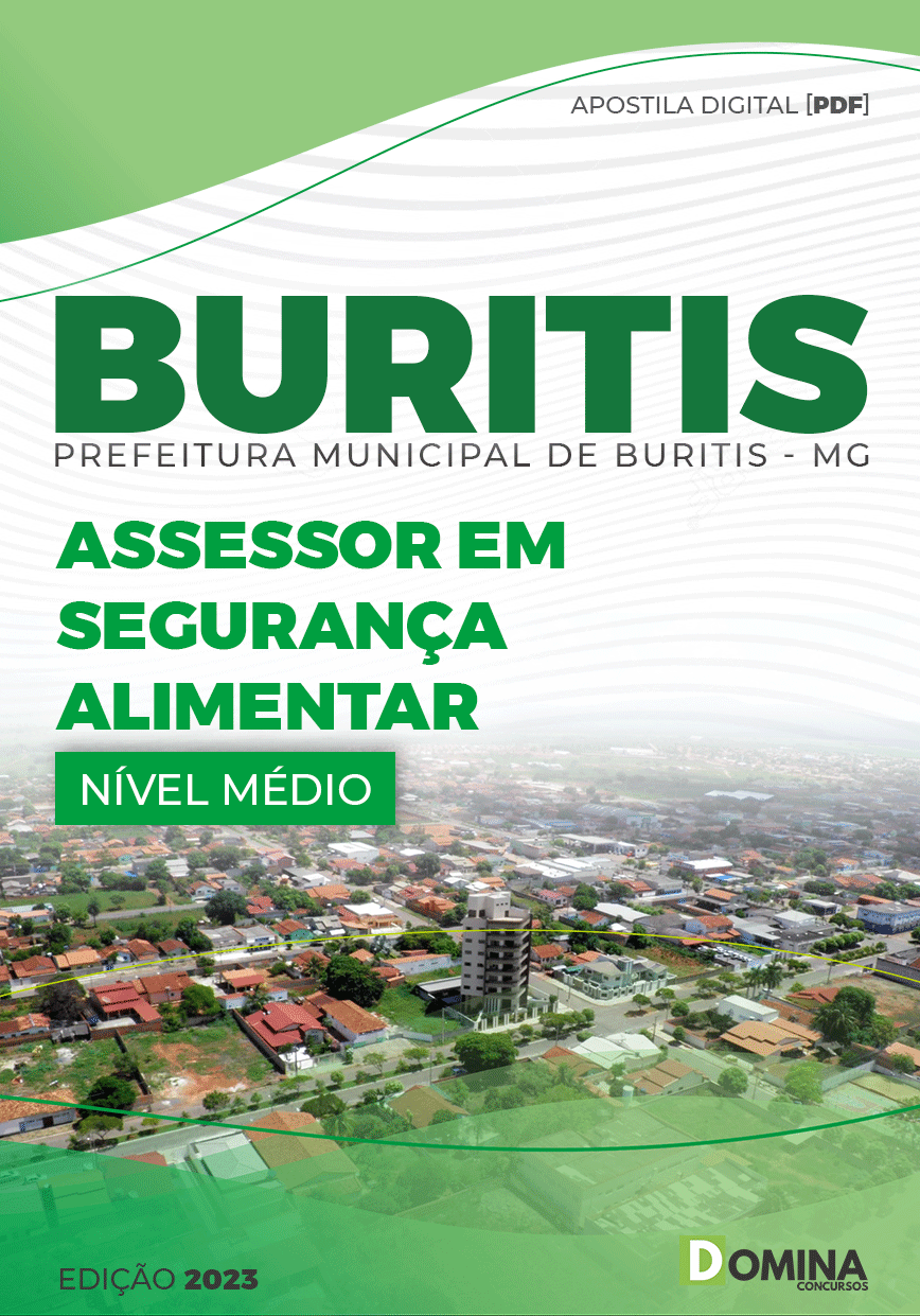 Apostila Pref Buritis MG 2023 Assessor Segurança Alimentar