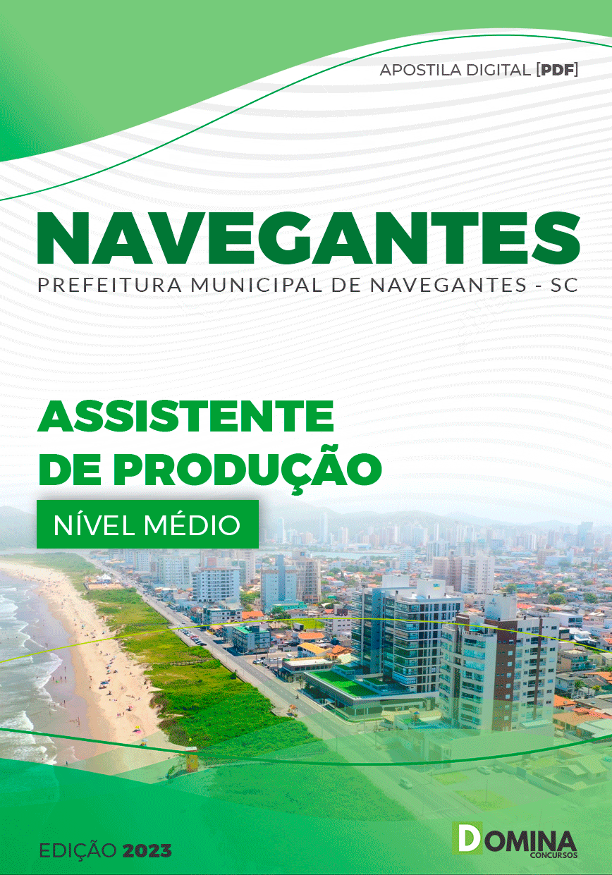 Apostila Digital Pref Navegantes SC 2023 Assistente Produção