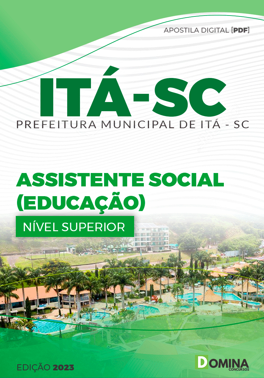 Apostila Digital Concurso Pref Itá SC 2023 Assistente Social Educação