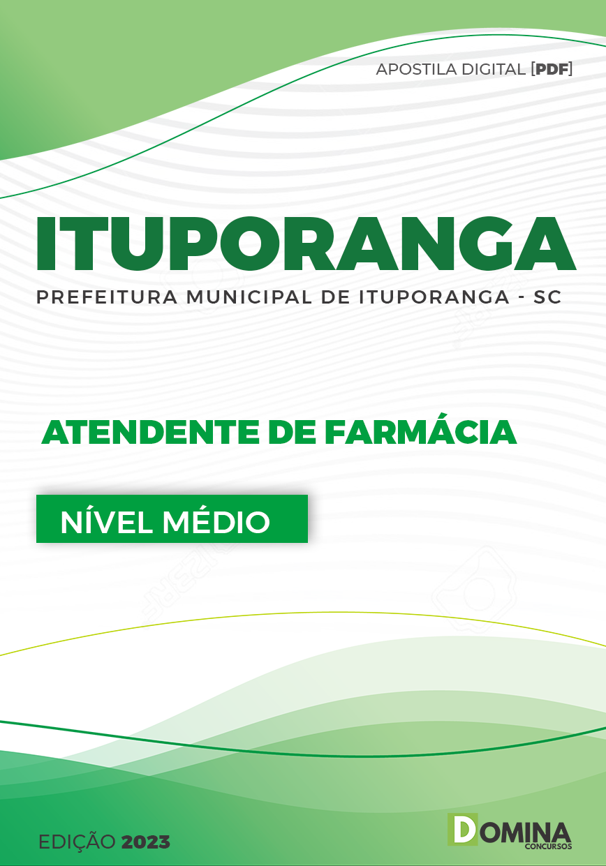 Apostila Pref Ituporanga SC 2023 Atendente Farmácia