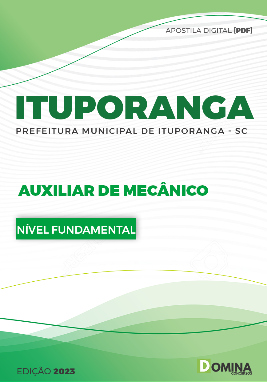 Apostila Digital Pref Ituporanga SC 2023 Auxiliar Mecânico