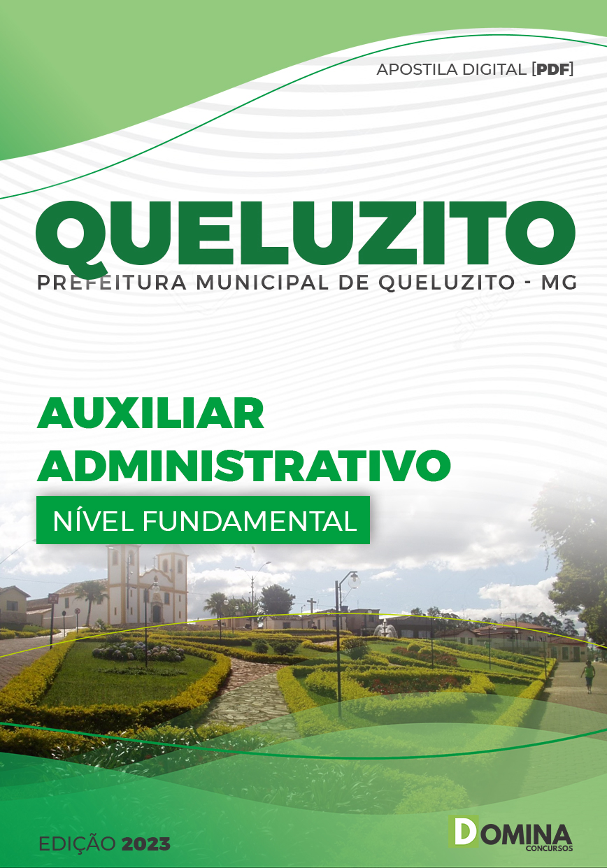 Apostila Concurso Pref Queluzito MG 2023 Auxiliar Administrativo