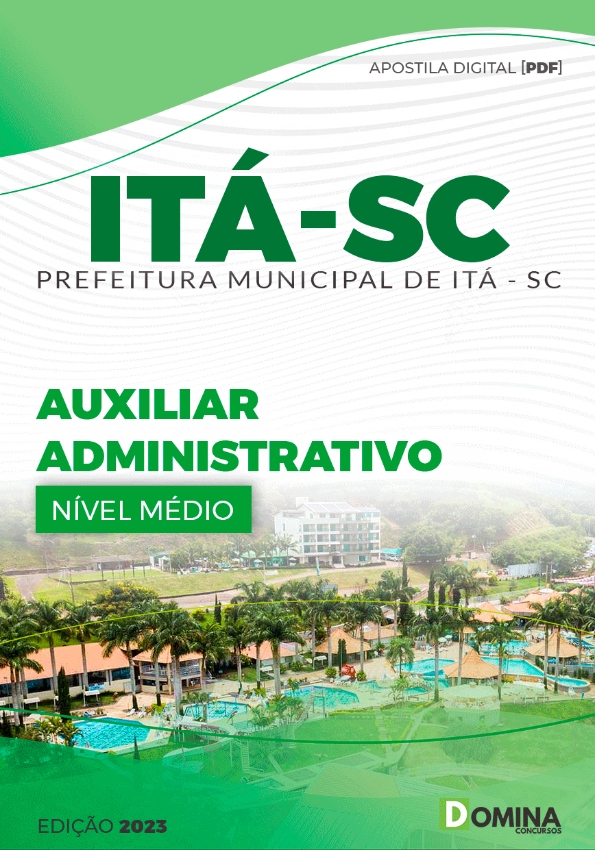 Apostila Digital Concurso Pref Itá SC 2023 Auxiliar Administrativo