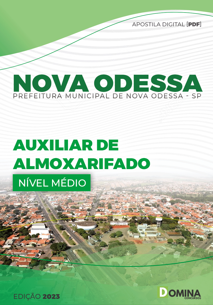 Apostila Digital Pref Nova Odessa SP 2023 Auxiliar Almoxarife