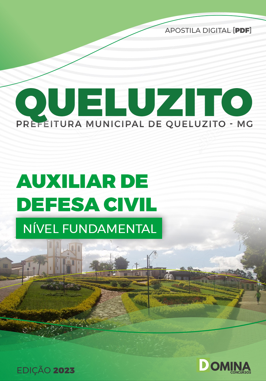 Apostila Concurso Pref Queluzito MG 2023 Auxiliar De Defesa Civil