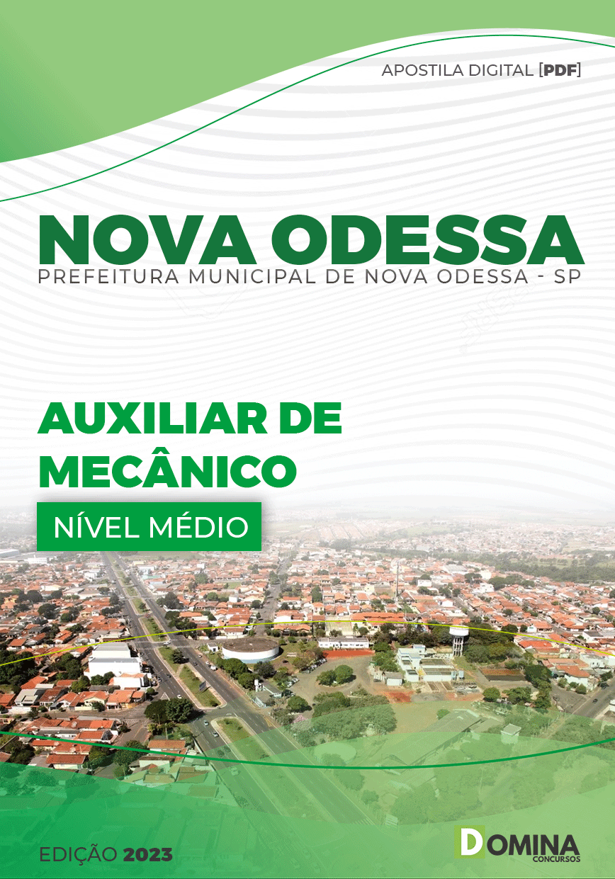Apostila Digital Pref Nova Odessa SP 2023 Auxiliar Mecânico