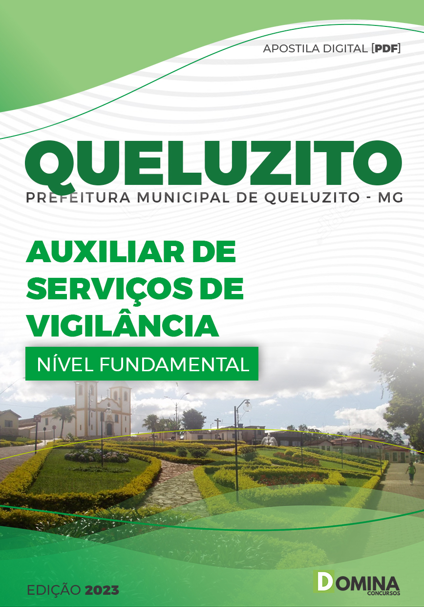 Apostila Concurso Pref Queluzito MG 2023 Auxiliar De Serviços Vigilância