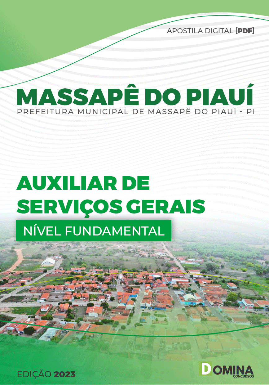 Apostila Pref Massapê do Piauí PI 2023 Auxiliar Serviços Gerais