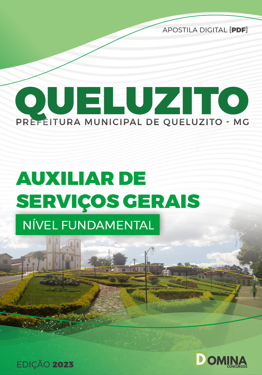 Apostila Concurso Pref Queluzito MG 2023 Auxiliar De Serviços Gerais