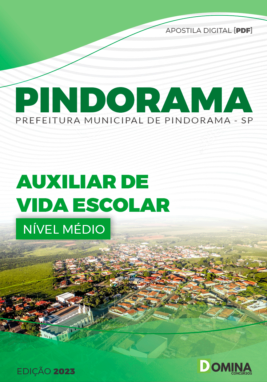 Apostila Concurso Pref Pindorama SP 2023 Auxiliar Vida Escolar
