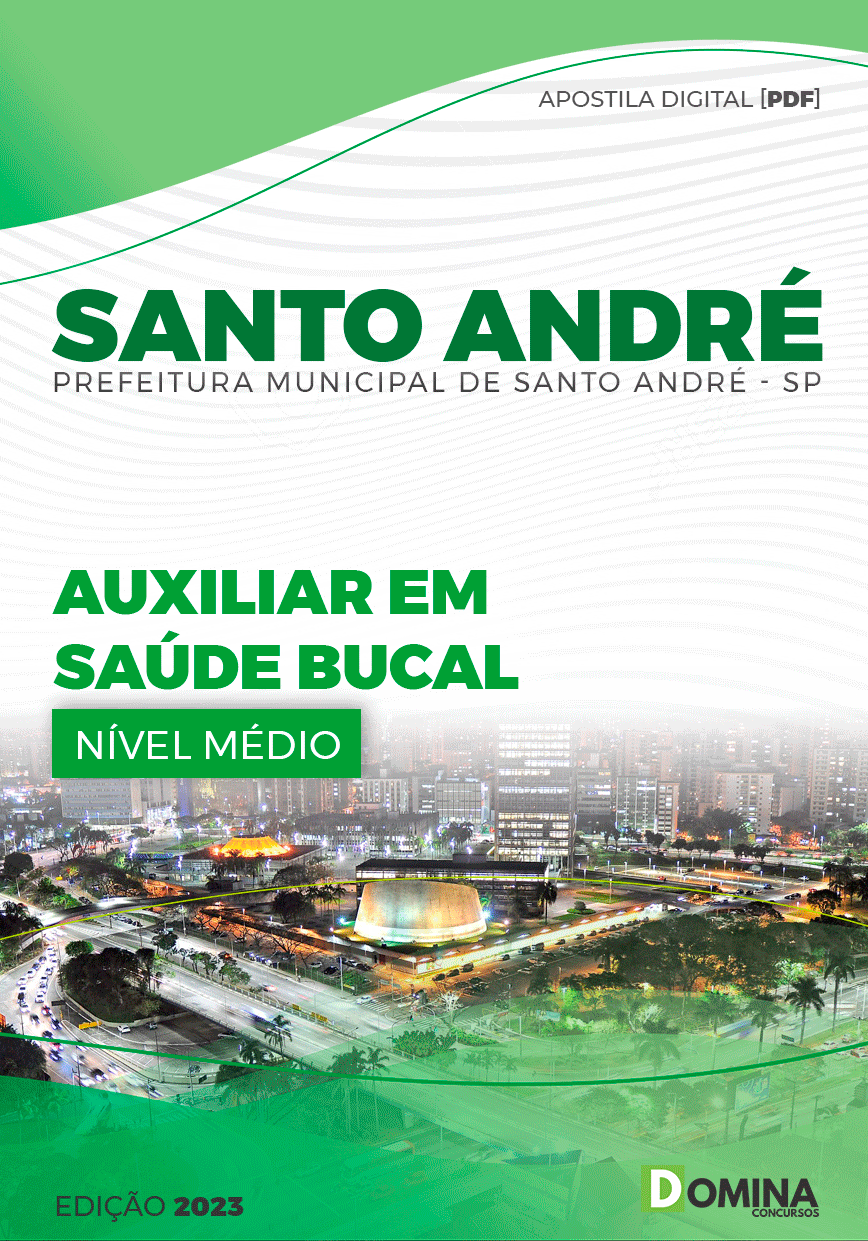 Apostila  Pref Santo André SP 2023 Auxiliar Saúde Bucal
