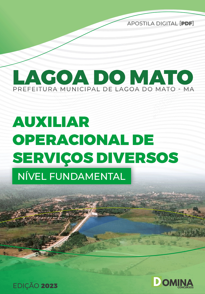Apostila Digital Pref Lagoa Do Mato MA 2023 Auxiliar Operacional