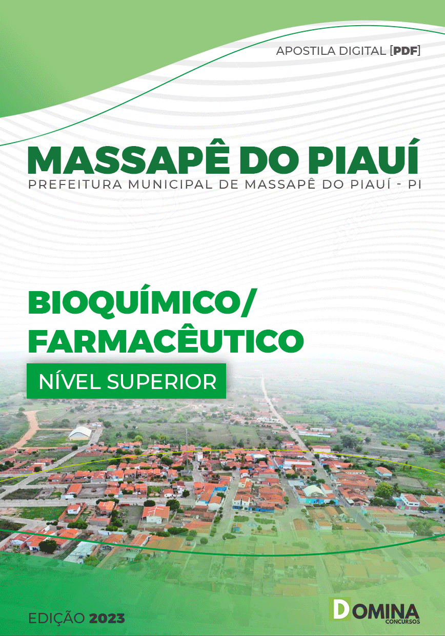 Apostila Pref Massapê do Piauí PI 2023 Bioquímico Farmacêutico